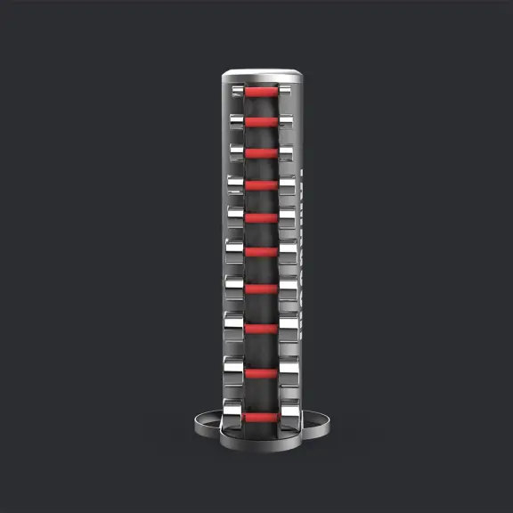 Набор стальных гантелей на стойке от 1 до 10 кг Yamaguchi Dumbbells Rack